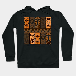 Sunset Orange Tikis! Hoodie